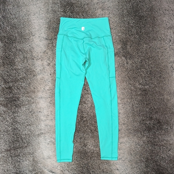 Born Primitive Rise & Grind Capri Pocket Legging Teal Mint Women's XS - Picture 7 of 11